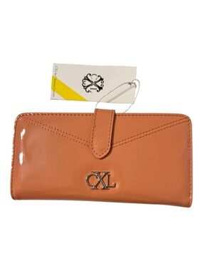 CXL Christian Lacroix Patent Bifold Wallet Tango NWT